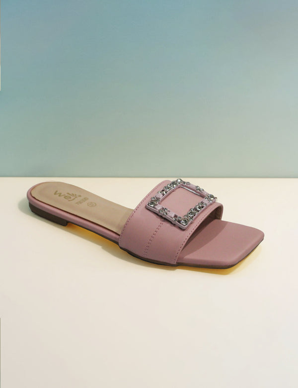 Pink | Flat Slippers for women