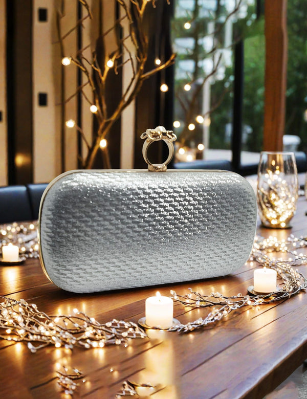 Silver | Fancy Clutch for women