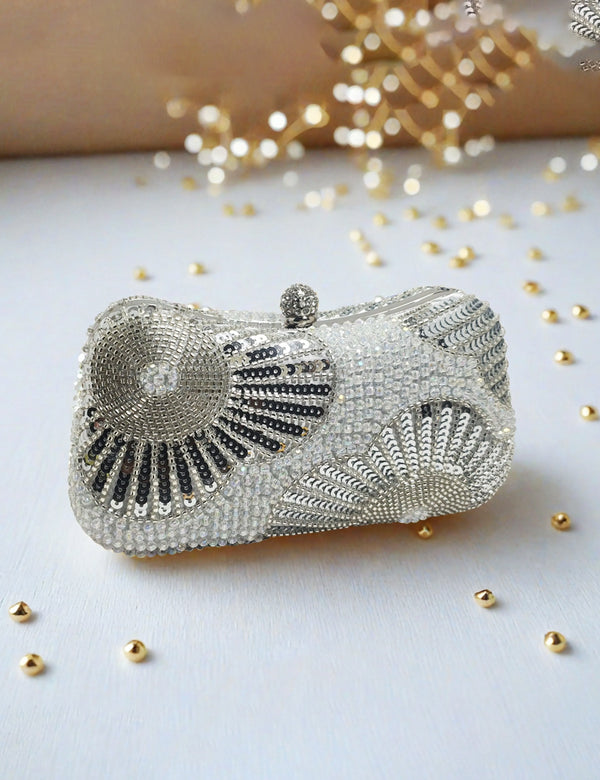 Fancy Silver Clutch