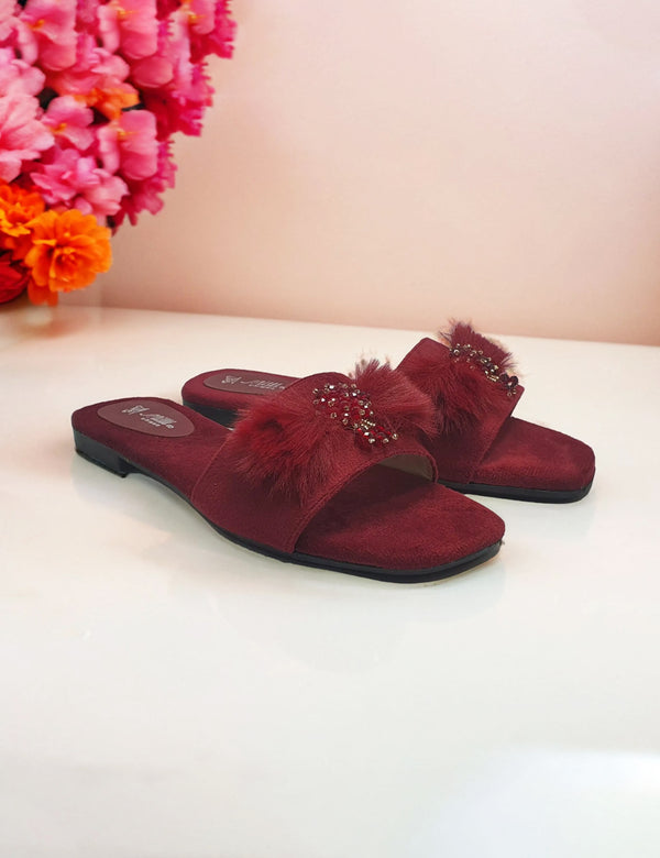 Maroon | Soft Slippers for Men