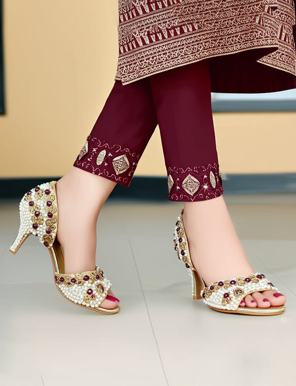 Maroon Fancy Sandal