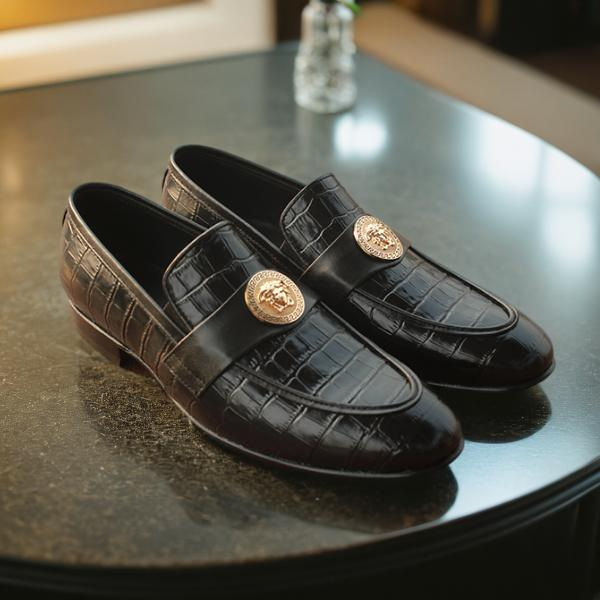 Black Formal Moccasin for men