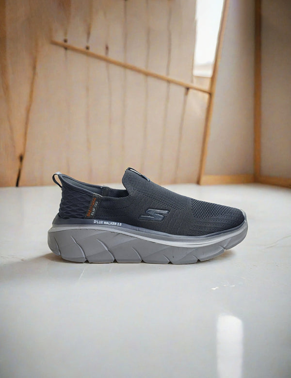 Black Grey Sneakers for Men