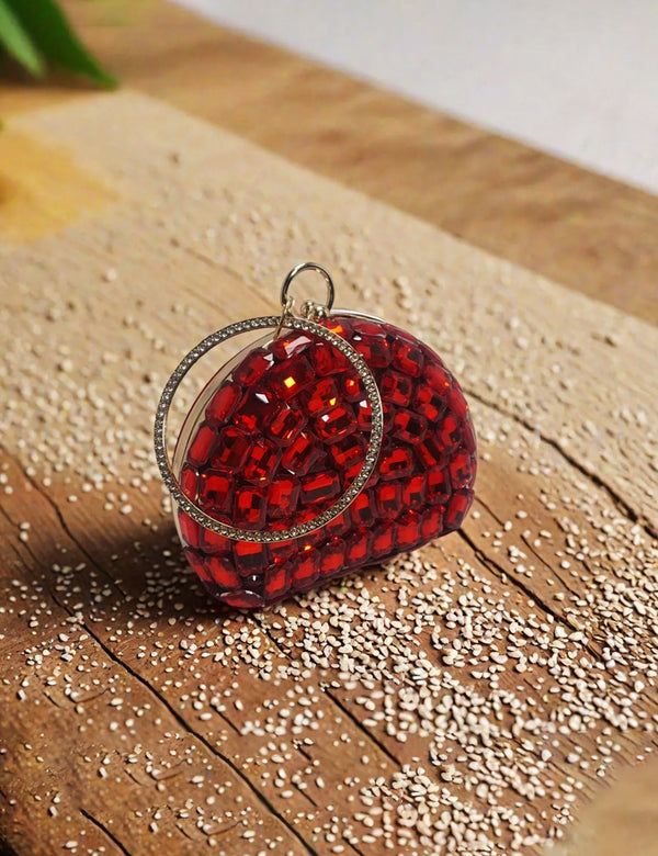 Red Fancy Clutch
