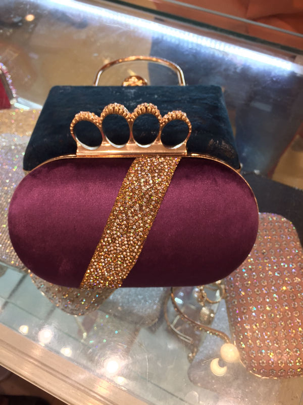 purple Fancy Clutch for women