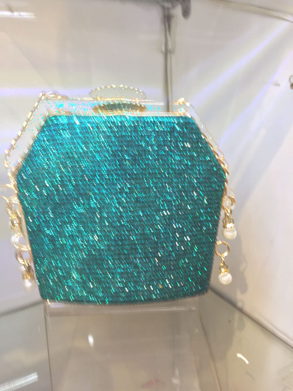 blue Fancy Clutch for women