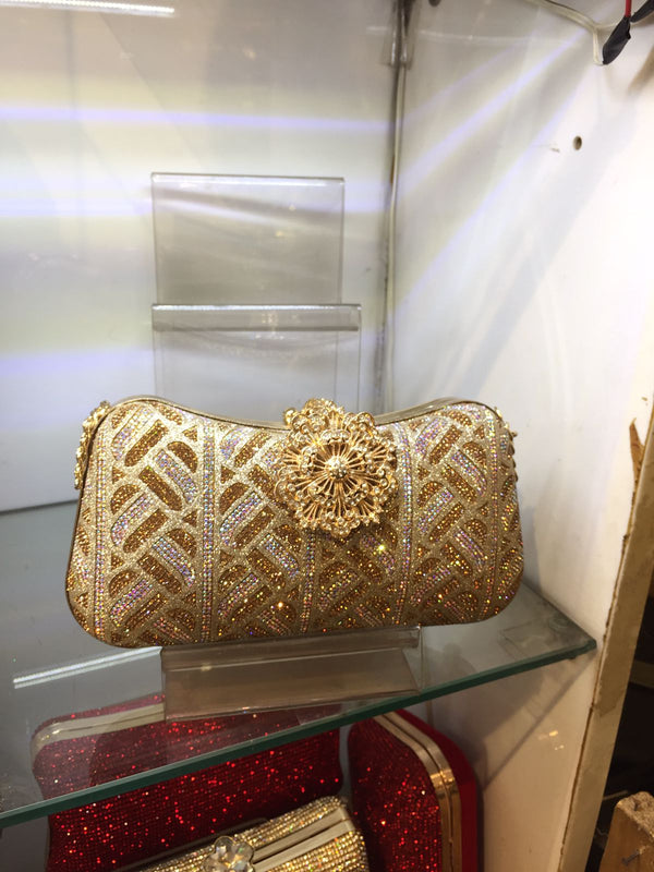 golden Fancy Clutch for women