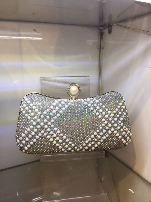 silver Fancy Clutch for women