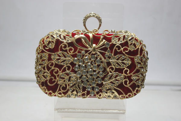 red Fancy Clutch for women