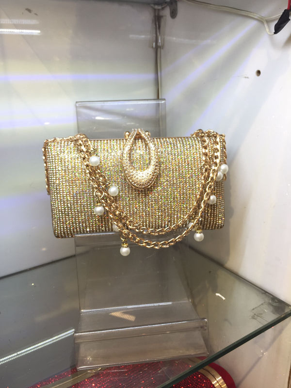 gold Fancy Clutch for women