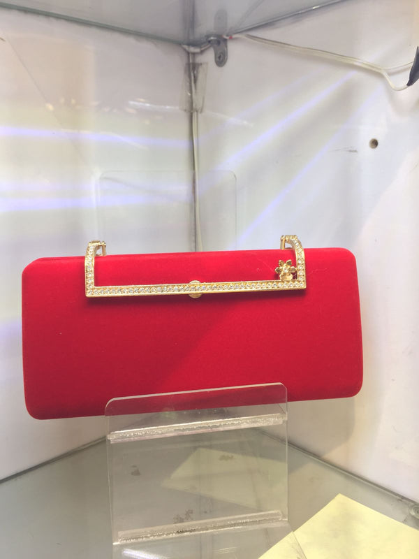 Red Fancy Clutch for Ladies