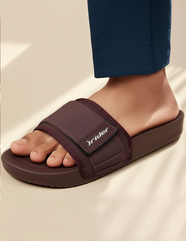 Brown washable soft slipper