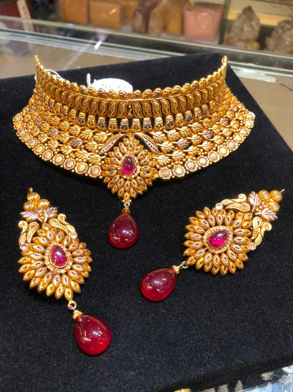 Gold plated bridal set