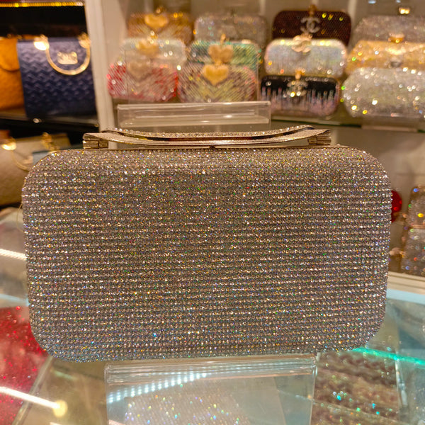 Silver  Fancy Clutch for women