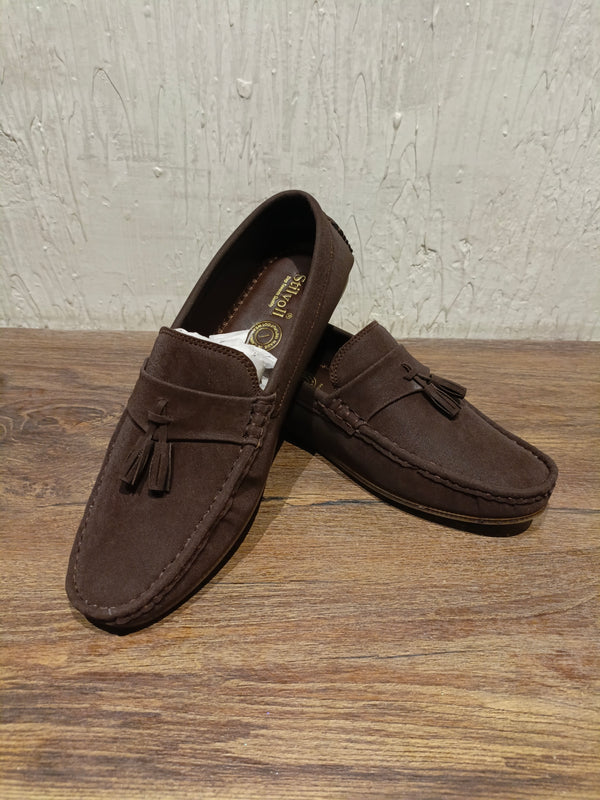 Men Brown loafers