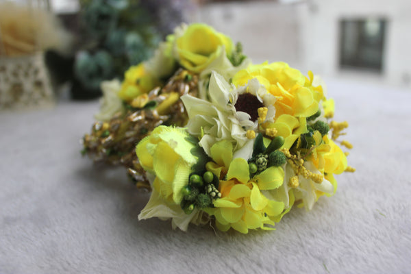 Beautifully Decorate Floral Gota Bangles For Bride