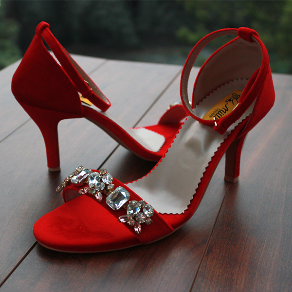 Red Heel Sandal for women