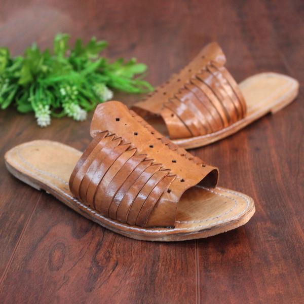 Brown Fancy Slippers For Women