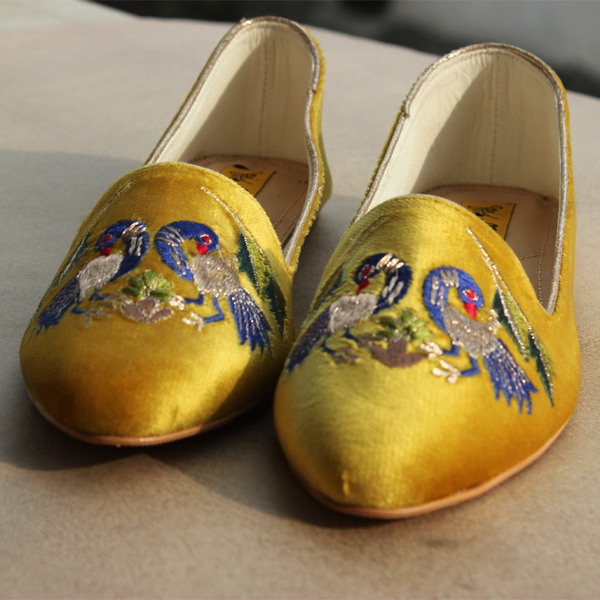 Yellow Peacock Casual Pumps