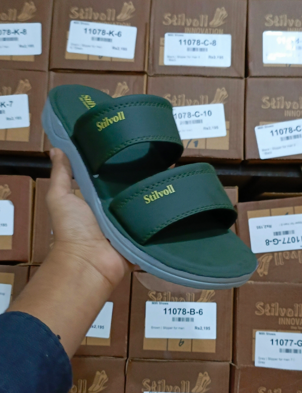 Green | medicated soft imported slippers