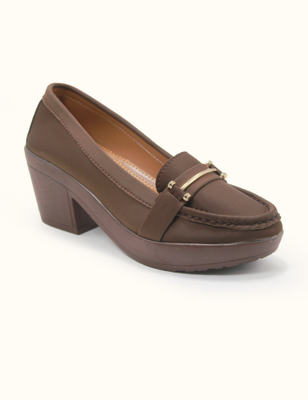 Brown | Wedge Heel Pumps for Women