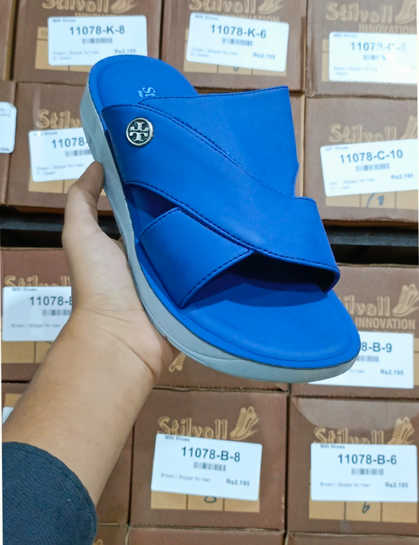 Blue | medicated soft imported slippers