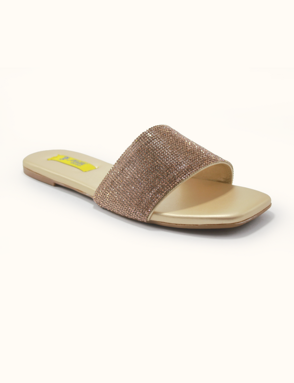 Golden | Fancy Slippers for Women