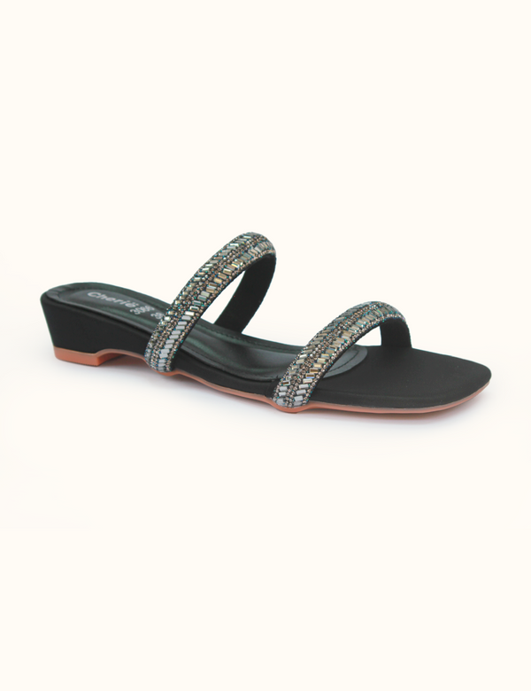 Black | Fancy Slippers for Women