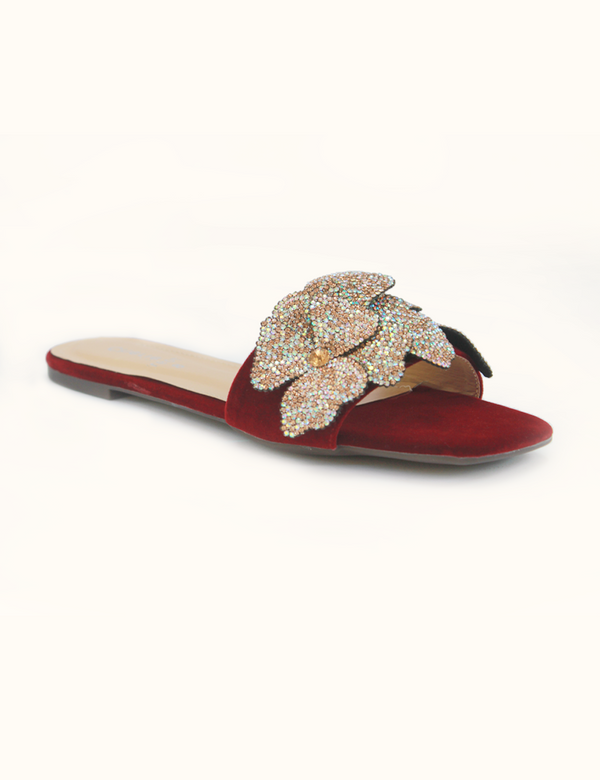 Maroon | Fancy Slippers for Women