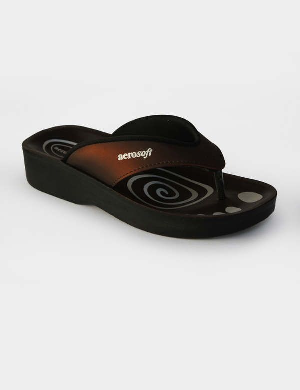 Brown Baby Girl Aerosoft Slippers