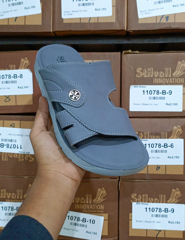 Gray | medicated soft imported slippers