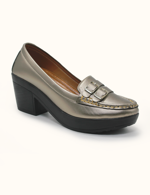 Gray Stylish Heel Pumps for Women