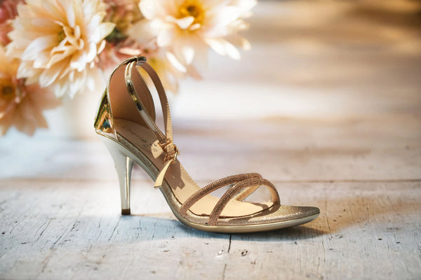 Golden | Fancy Heel Sandal for Women