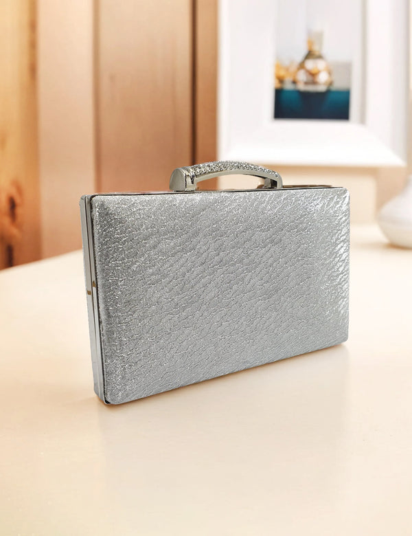 Silver | Fancy Clutch for women