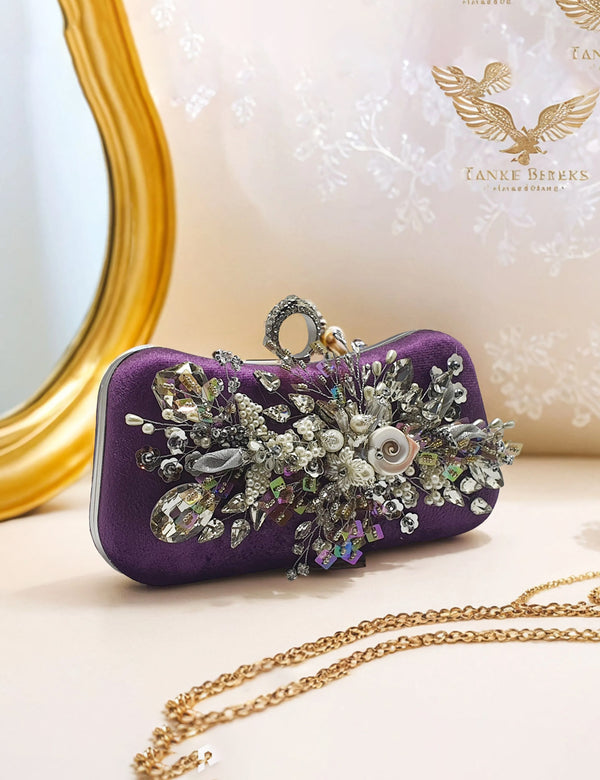 Purple | Fancy Clutch for women