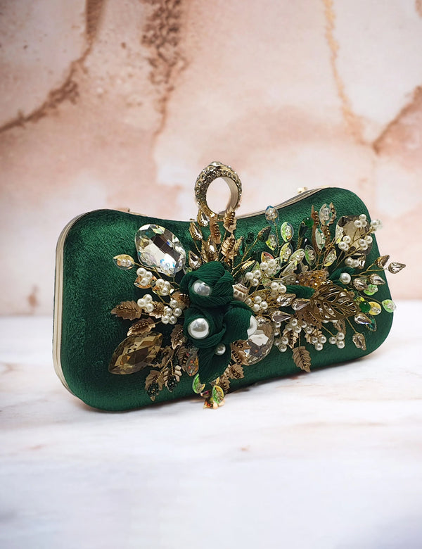 Green | Fancy Clutch for women