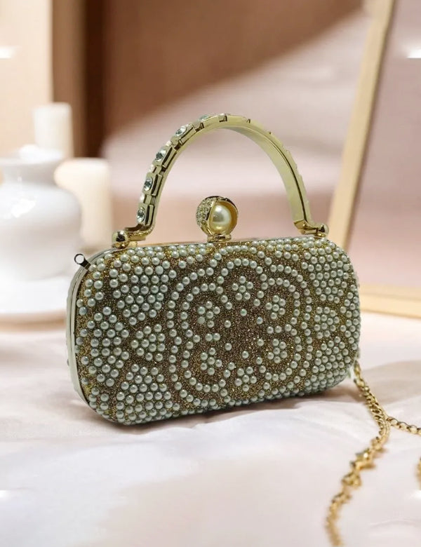 Golden | Fancy Clutch for women