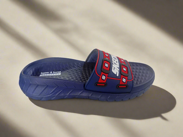 Blue washable soft slipper