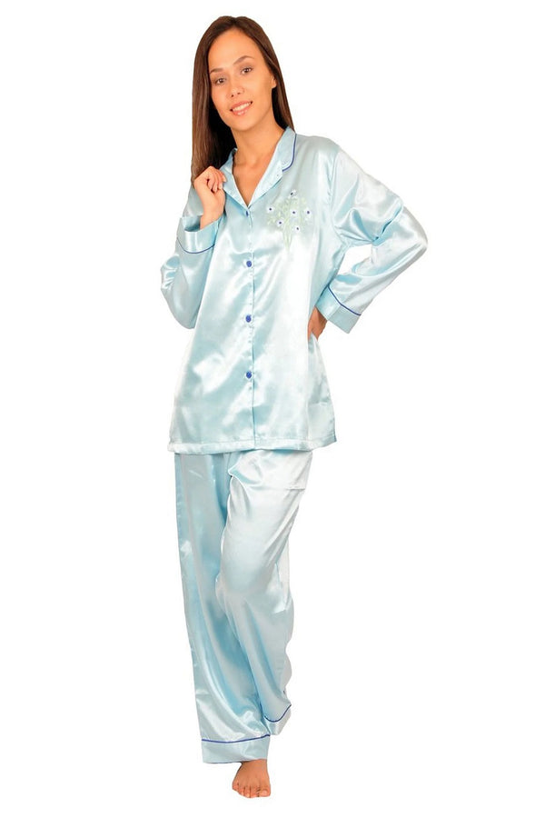 Bibiana Silk Women Polyester Pajama Set