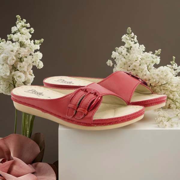 Maroon Slippers for women