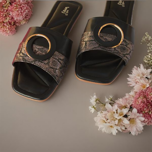 Black Stylish Slippers for women