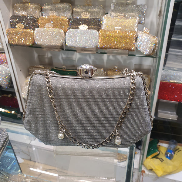 Silver | Fancy Clutch for women