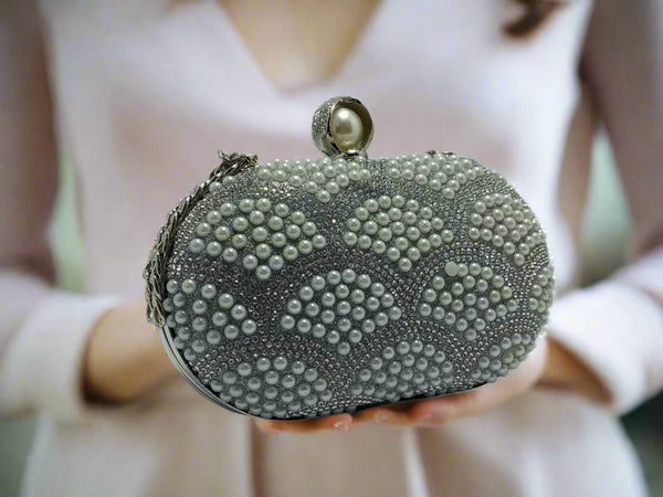 Silver | Fancy Clutch for women