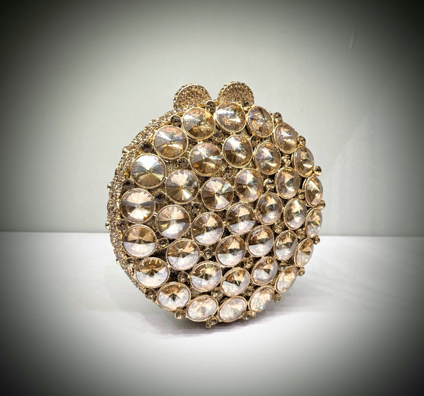 Dark Gold Bridal Fancy Clutch