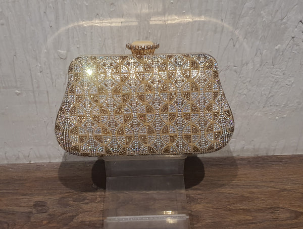 Golden Fancy Clutch for women