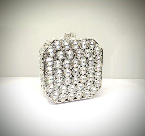 Silver Bridal Fancy Clutch