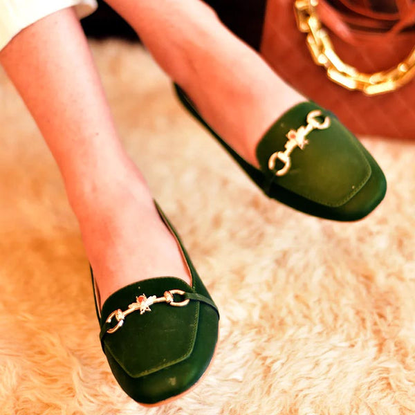 Green Casual Pumps