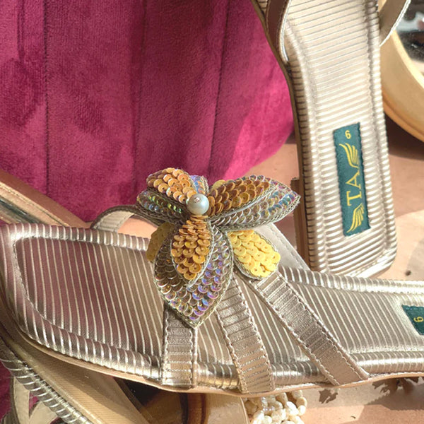 Golden Fancy Slipper