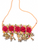 Pink Gota Guluband Necklace For Bride