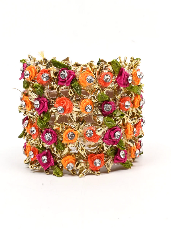 Floral Gota Bangles For Mehndi Bride